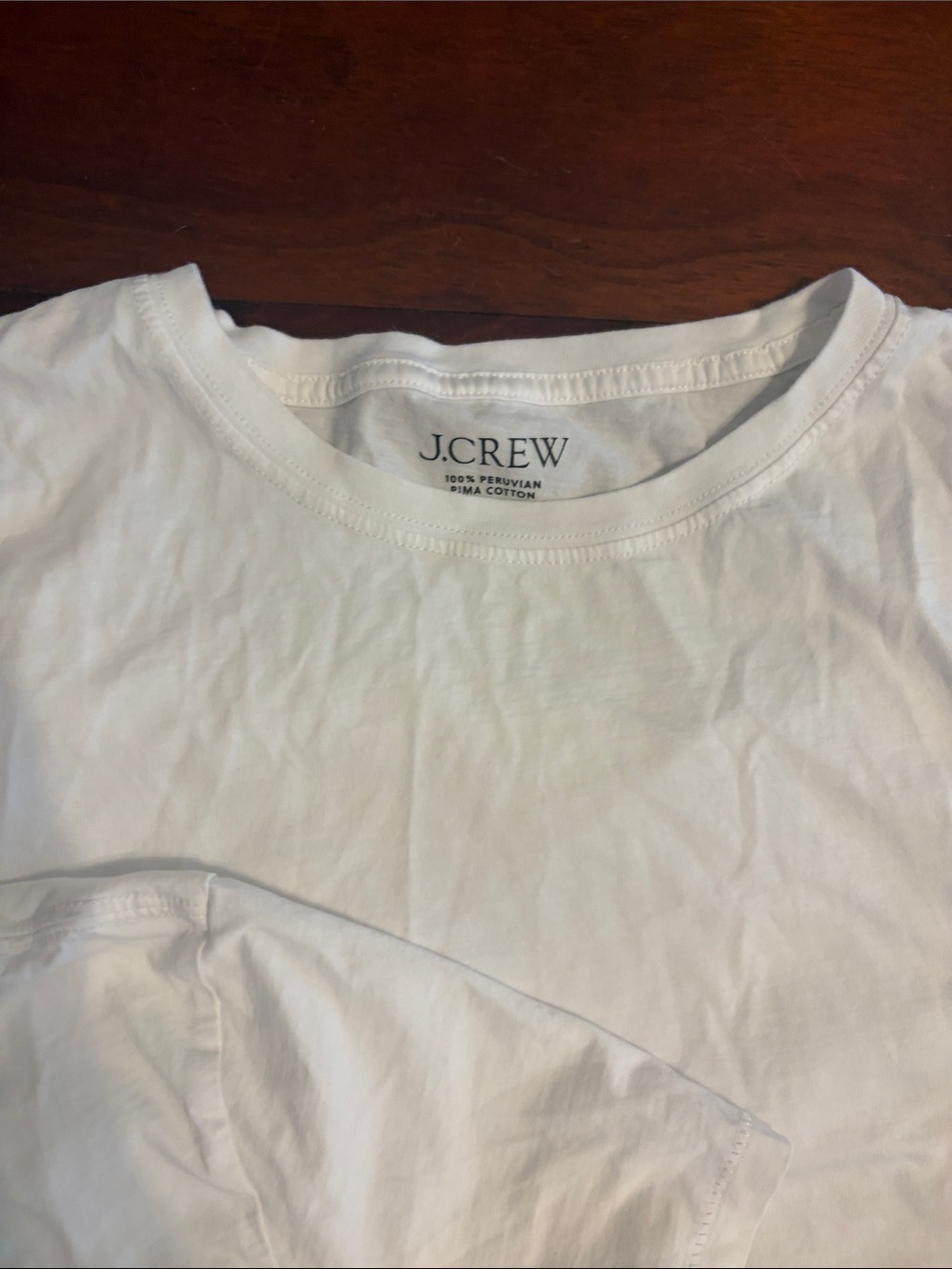 J. Crew White Short Sleeve Crew Neck Tee